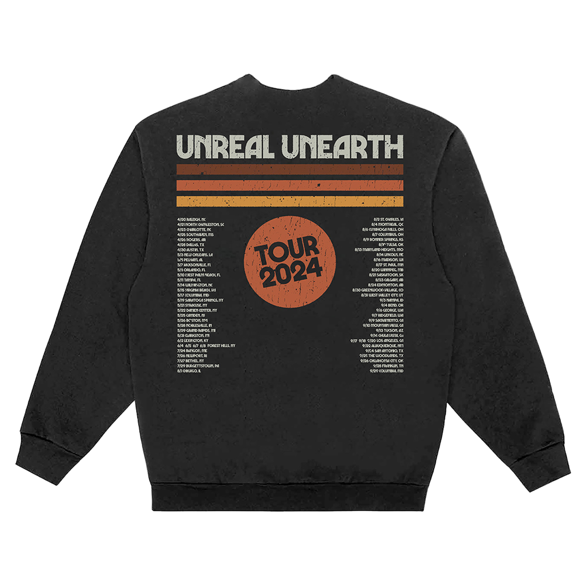 Unreal Unearth 2024 Tour Crewneck