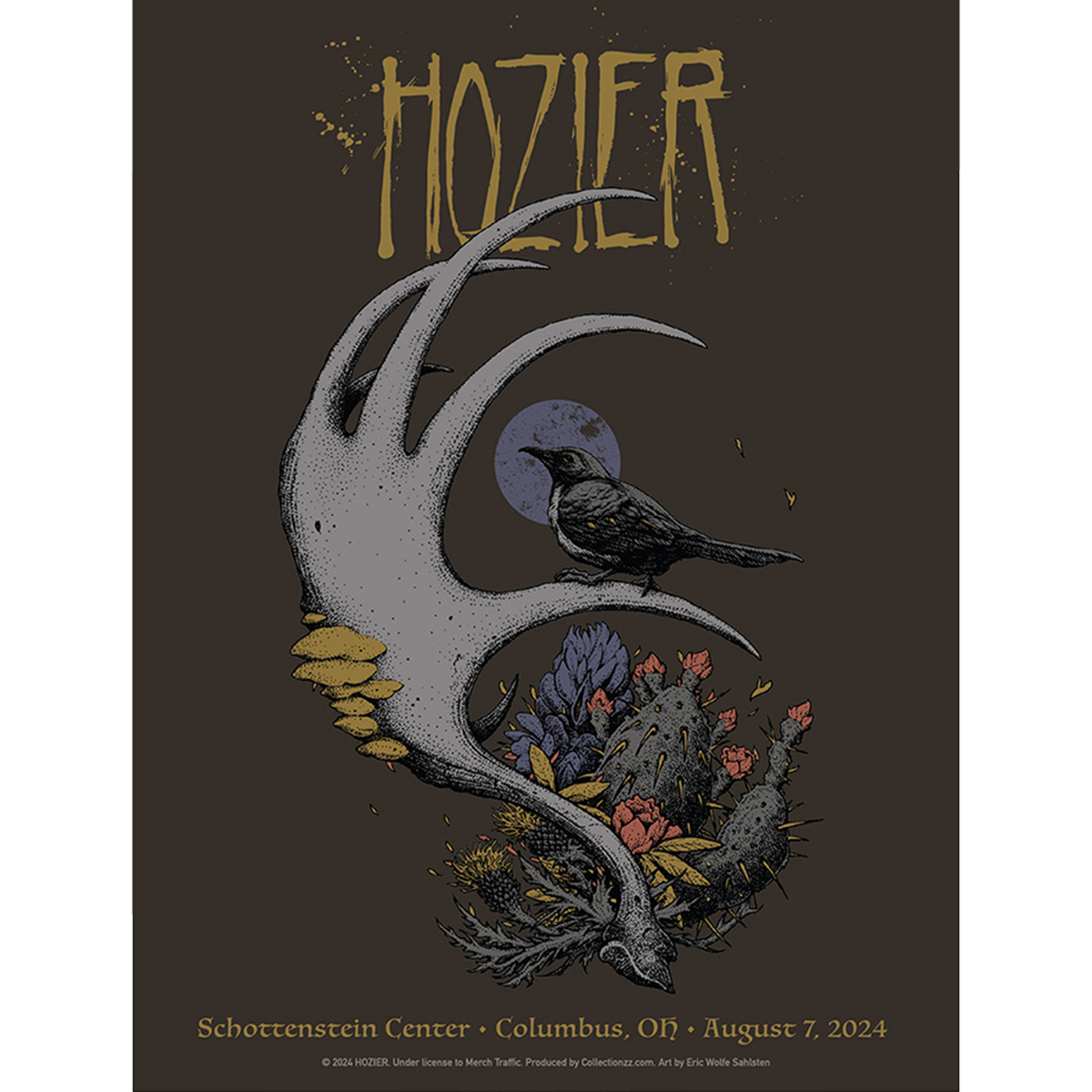 Hozier - Columbus August 7 Show Poster