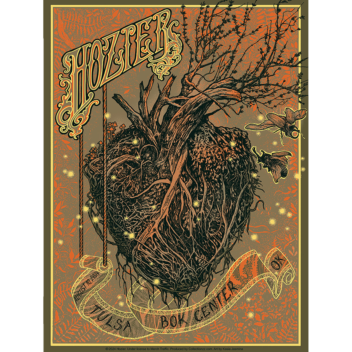 Hozier - Tulsa August 10 Show Poster
