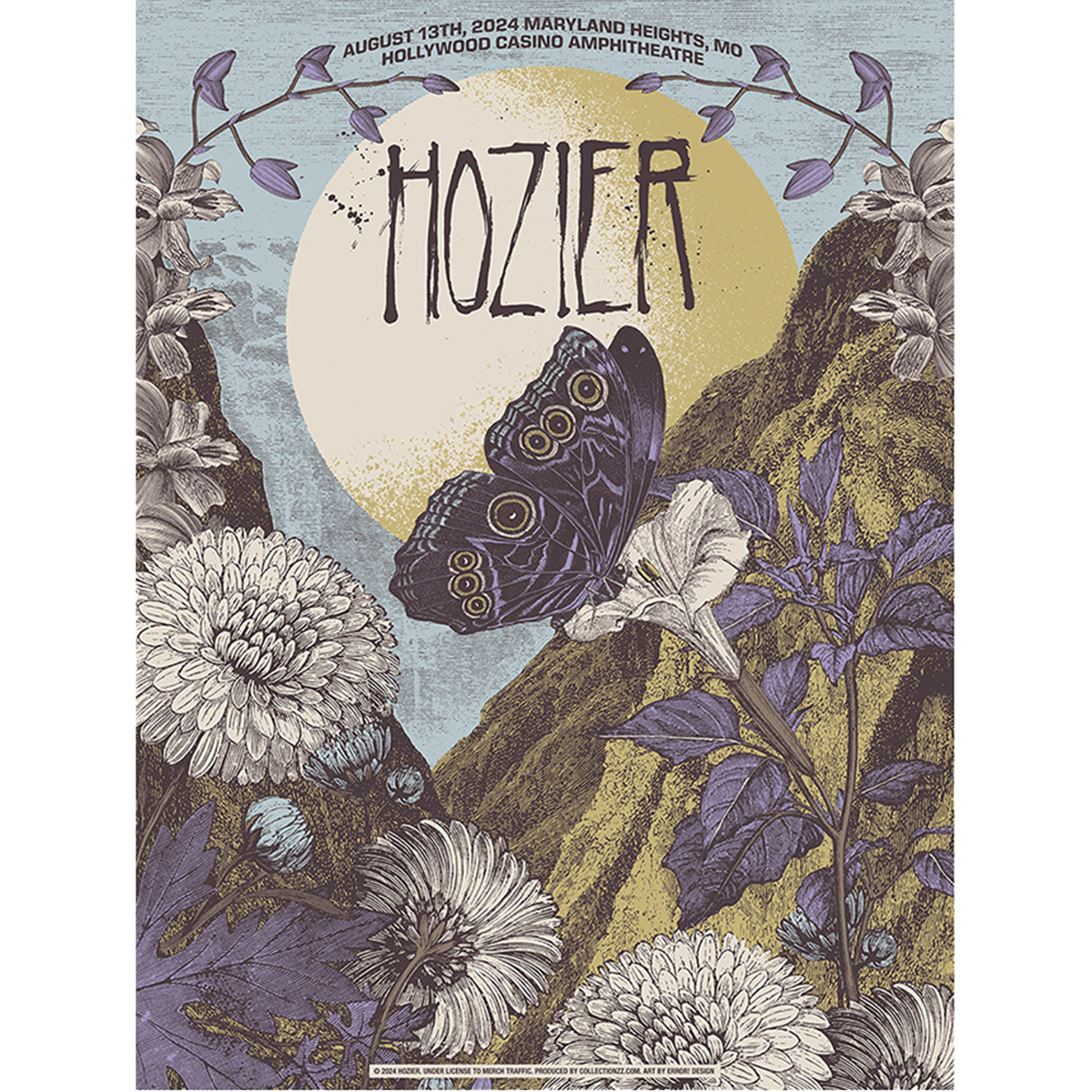 Hozier - Maryland Heights August 13 Show Poster