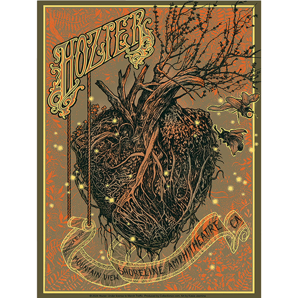 Hozier - Mountain View September 10 Show Poster