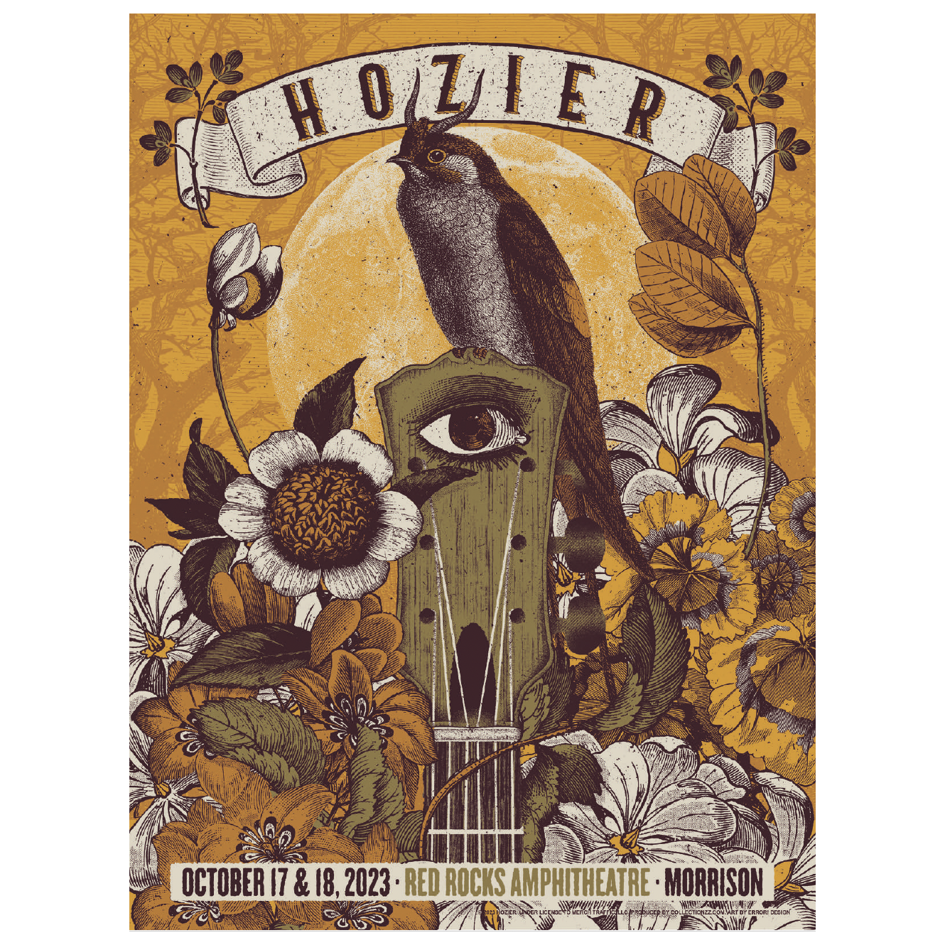 Red Rocks October 17 & 18 Show Poster