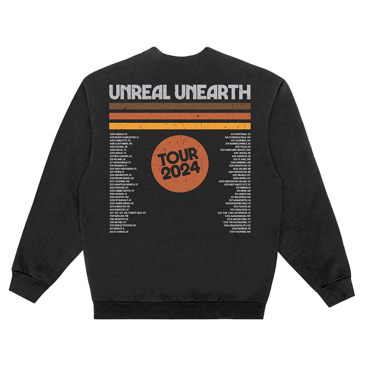 Unreal Unearth 2024 Tour Crewneck