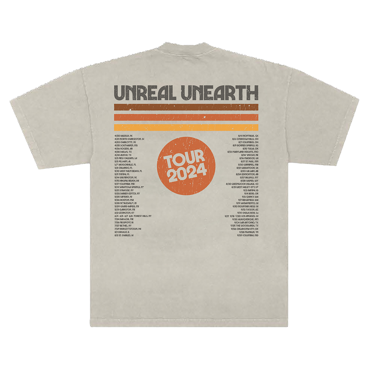 Unreal Unearth 2024 Tour Tee